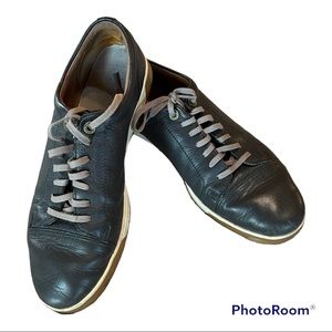 Cole Hahn Quincy Cap Toe II Leather Sneaker Magnet Dark Grey  C20281 Sz 11.5